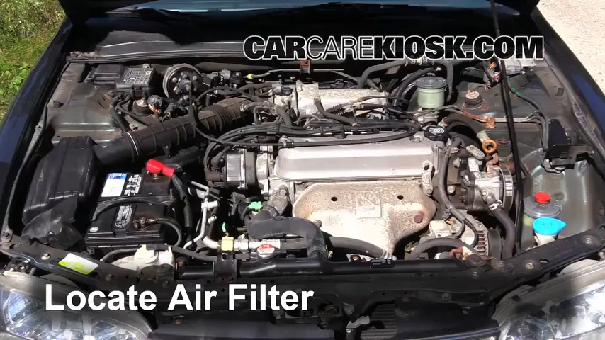 1997 Honda Accord LX 2.2L 4 Cyl. Sedan (4 Door) Filtro de aire (motor) Cambio